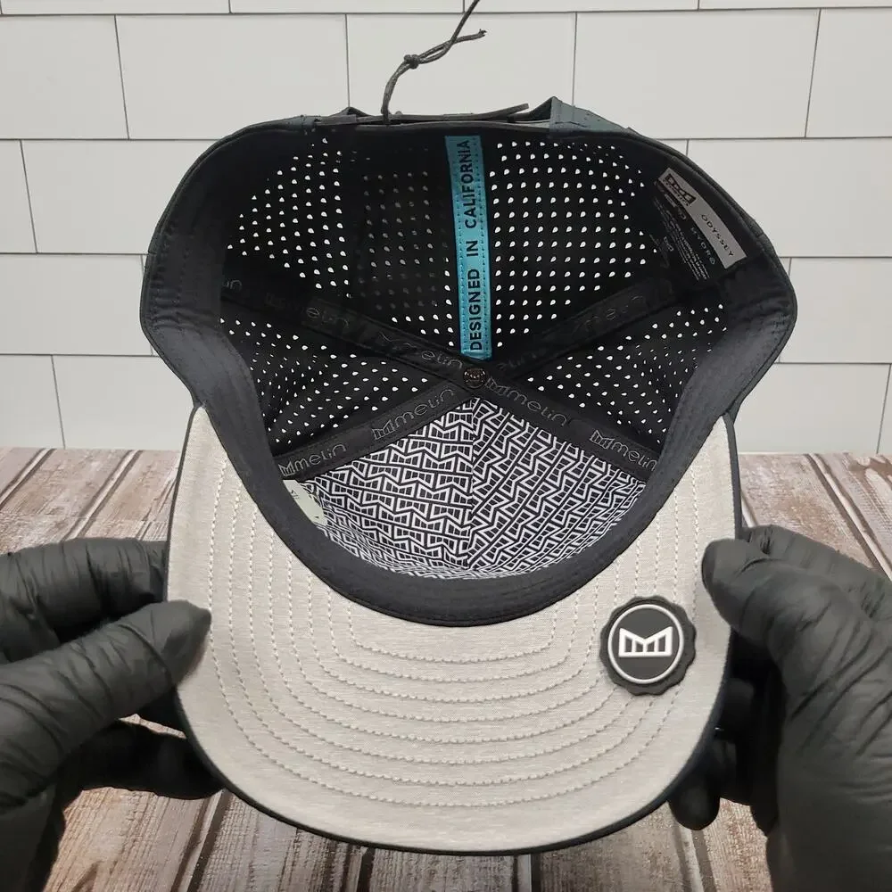 Melin Odyssey Hydro Admirals Cove Marina Snapback Hat Black NWT OSFM